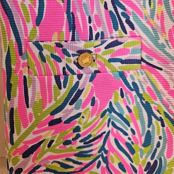 NWOT Lilly Pulitzer Layton Shift Tropical Palm Dress - Picture 4 of 11